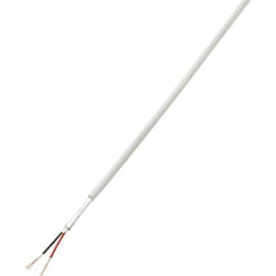 TRU COMPONENTS 1567173 Câble dalarme LiYY 2 x 0.14 mm² blanc 50 m CABLE - FIL - GAINE