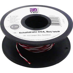 Fil De Câblage Tru Components Sh1998c497 1567407 2 X 0.20 Mm² Rouge, Blanc 5 M