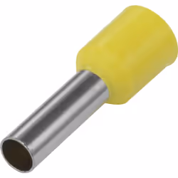 Conrad 1091278, Embouts de fil, Argent, Droit, Métallique, Jaune, Cuivre, PVC