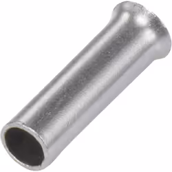 Conrad 1091259, Embouts de fil, Argent, Droit, Métallique, Cuivre, 0,75 mm²