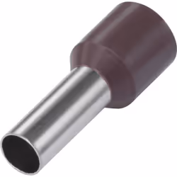 Conrad 1091299, Embouts de fil, Argent, Droit, Noir, Métallique, Cuivre, PVC