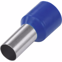 Conrad 1091270, Embouts de fil, Argent, Droit, Bleu, Métallique, Cuivre, PVC