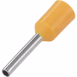 Conrad 1091293, Embouts de fil, Argent, Droit, Métallique, Orange, Cuivre, PVC
