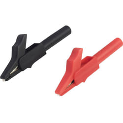 Voltcraft - MSK-102 Pince crocodile femelle 4 mm noir, rouge