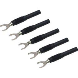 MSK-100 Patin de serrage Banane mâle 4 mm - noir - Voltcraft