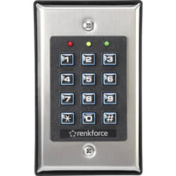 Renkforce - 1582597 Serrure à code montage apparent (en saillie) avec clavier éclairé