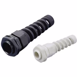 Conrad 1593287, Noir, Polyamide, 1 pièce(s), Droit, PG11, 7,9 mm