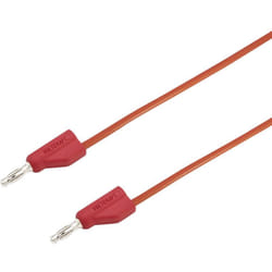 Voltcraft - Ultra-flexible Cordon de mesure [Banane mâle 4 mm - Banane mâle 4 mm ] 2.00 m rouge MSB-300 10 a