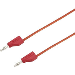 Voltcraft - Ultra-flexible Cordon de mesure [Banane mâle 4 mm - Banane mâle 4 mm ] 5.00 m rouge MSB-300 10 a