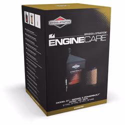 Kit d'entretien pour autoportées Série 3, modèle 21 BRIGGS & STRATTON. Composé d'un bidon d'huile de 1,4 L SAE30, d'un filtre ...