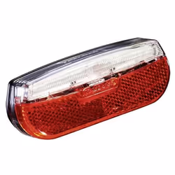 Eclairage arrière led à piles avec feu de position Trelock trio flat ls812