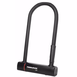 Trelock U4 102-230 ZB 401, Verrou en U, Noir, Acier, 1,4 cm, Clé, Bronze