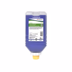 Efficace contre les salissures légères à modérées. Nettoyant liquide doux de la peau et des mains bactériostatique sans solva ...