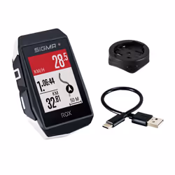 Sigma Sport 01031 compteur de vélo 4,5 cm (1.77") GPS de bicyclette sans fil Noir, Blanc