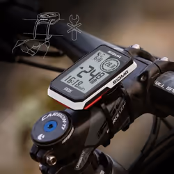 Sigma Sport 01051 compteur de vélo 5,08 cm (2") GPS de bicyclette sans fil Noir, Blanc