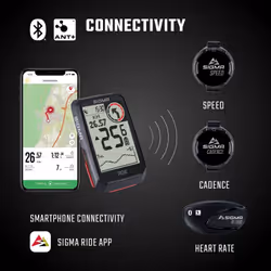 Sigma Sport 01060 compteur de vélo 6,1 cm (2.4") GPS de bicyclette sans fil Noir - Vue supplémentaire 5