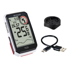 Sigma Sport 01061 compteur de vélo 6,1 cm (2.4") GPS de bicyclette sans fil Noir, Blanc