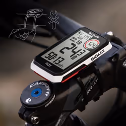 Sigma Sport 01061 compteur de vélo 6,1 cm (2.4") GPS de bicyclette sans fil Noir, Blanc