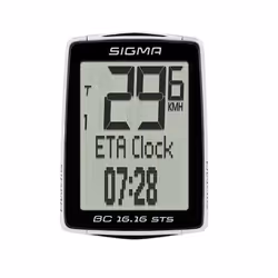 Sigma Sport BC 16.16 STS GPS de bicyclette sans fil Noir