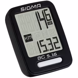 Sigma Sport Fahrrad-Computer BC 5.16 Topline schwarz, 5 Funktionen, mit Kabel