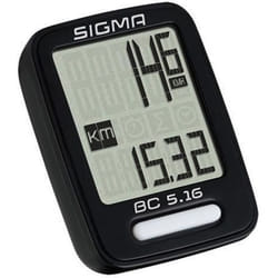 Sigma Sport Fahrrad-Computer BC 5.16 Topline schwarz, 5 Funktionen, mit Kabel