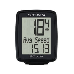Sigma BC 7.16 GPS de bicyclette sans fil Noir