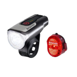 Sigma Sport Aura 80 + Nugget II Set Feu arrière + feu avant (set) LED