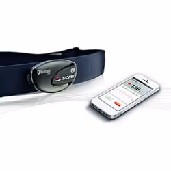 Sigma R1 Blue Comfortex+ moniteur de fréquence cardiaque Noir, Bleu