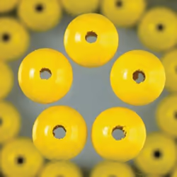 Efco 1401009, Bois, Jaune, Perle ronde, 30 pièce(s)