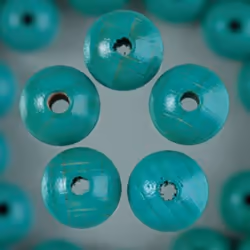 Efco 1400454, Bois, Turquoise, Perle ronde, 110 pièce(s)