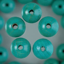Efco 1400454 Perle ronde Bois Turquoise 110 pièce(s)