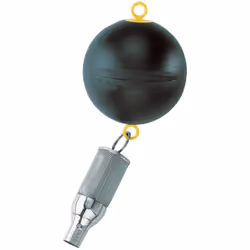 Présentation Filtre en acier inoxydable et flotteur en polyéthylène Type GR : Filtre flottant à grosses mailles 1,8mm avec cl ...
