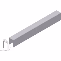 Informations techniques Dimensions produit, largeur : 10.55 mm Longueur : 9 mm Matériau : acier Propriété du matériau : galva ...