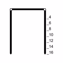 Agrafes Prebena type A10CRF - inoxydable Largeur du dos : 12,9 mm Longueur de l'agrafe 10 mm Dimension du fil 0,65 x 0,95 mm  ...