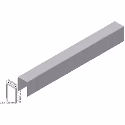 Agrafes Prebena type PF14CNK Largeur de dos : 10,6 mm Longueur des agrafes 14 mm Dimension du fil 0,5 x 1,27 mm Finition galv ...