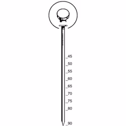 Clous pour bobines Prebena Type CNW31/90BKRI Longueur des clous 90 mm Dimension du fil Ø 3,1 mm Version Magasin de fil - tige ...