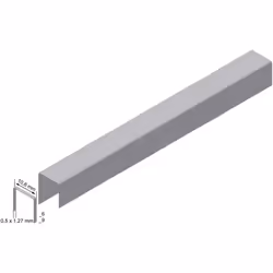 Agrafes Prebena type PF06CNK Largeur de dos : 10,6 mm Longueur des agrafes 6 mm Dimension du fil 0,5 x 1,27 mm Finition galva ...