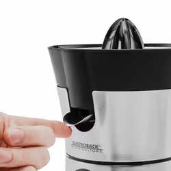 Gastroback Home Culture presse-agrume électrique 100 W Noir, Acier inoxydable