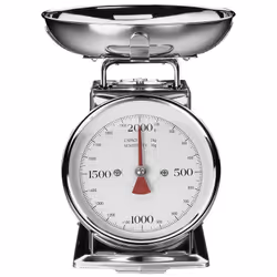 Gastroback Classic, Balances de cuisine mécaniques, 2 kg, 10 g, Acier inoxydable, Acier inoxydable, Acier inoxydable