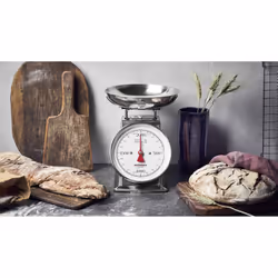 Gastroback Classic Acier inoxydable Comptoir Rond Balances de cuisine mécaniques
