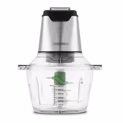 Gastroback Design Mini Chopper Plus, 0,6 L, Acier inoxydable, Transparent, Verre, Acier inoxydable, Verre, Acier inoxydable, ...