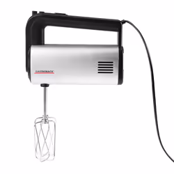 Gastroback Design Handmixer Pro, 0,8 L, Noir, Argent, Batteur, Blender, Hacher, Découpe, Mélange, 1,45 m, Duralumin, 500 W