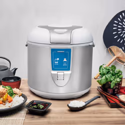 Gastroback Design Pro cuiseur à riz 5 L 700 W Argent, Blanc