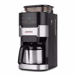 Gastroback Grind &amp; Brew Pro Thermo, Machine à café filtre, 1 L, Café en grains, Café moulu, Broyeur intégré, 850 W, Noir, ...