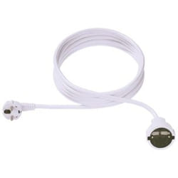 Bachmann 3m Schuko H05VV­F 3G 1.50mm² Blanc