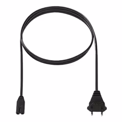 description Câble d'alimentation de petits appareils 1,5 m noir H03VVH2-F 2x0,75mm ? Les sachets Page 1 : fiche euro 2,5A Pag ...