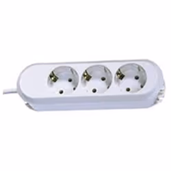 Bachmann 387.270, 1,5 m, Blanc, 3 sortie(s) CA, Blanc, 56 x 185 x 41 mm