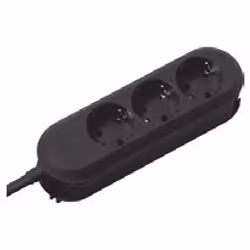 Bachmann SMARTLINE, 1,5 m, Noir, 3 sortie(s) CA, 56 mm, 185 mm, 41 mm