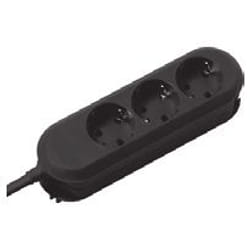 Bachmann SMARTLINE multiprise 1,5 m 3 sortie(s) CA Noir