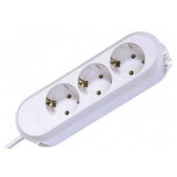 Bachmann 388.270 multiprise 1,5 m 3 sortie(s) CA Blanc
